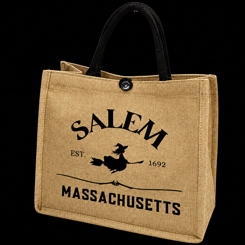 Salem, Massachusetts Linen Tote Bag